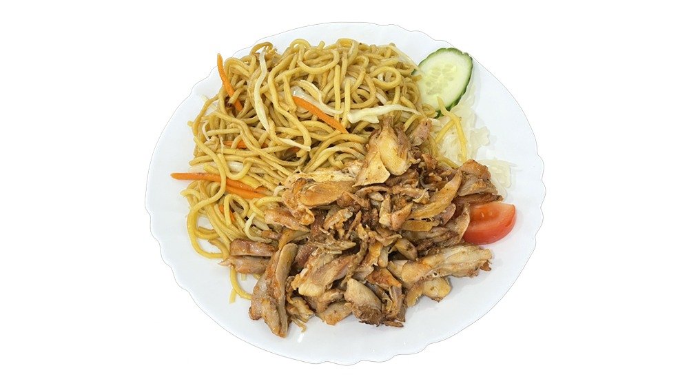 G1. Kuřecí gyros s nudlemi