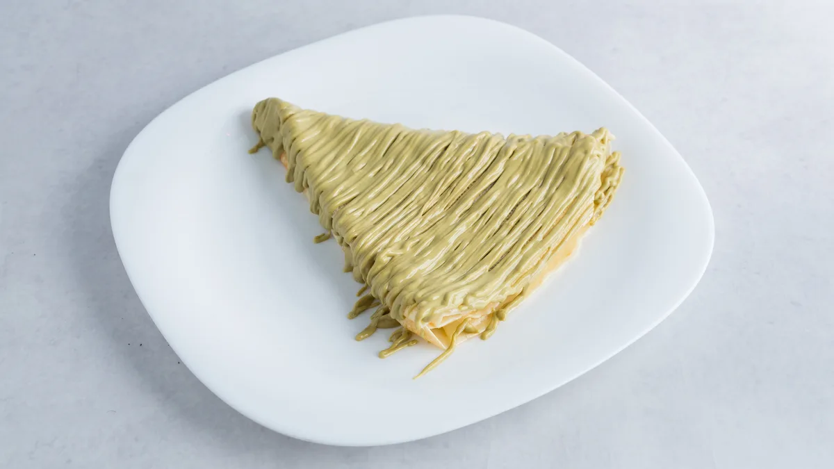 Slatka palačinka pistaći
