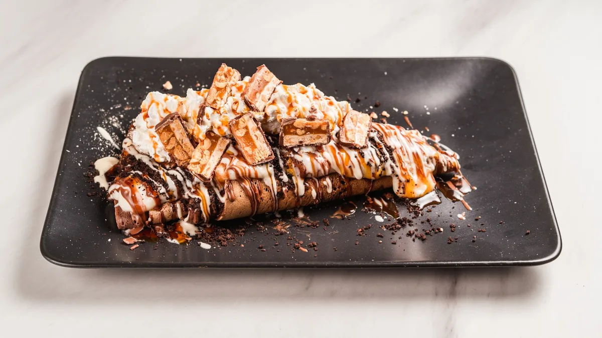 Snickers winter palačinka