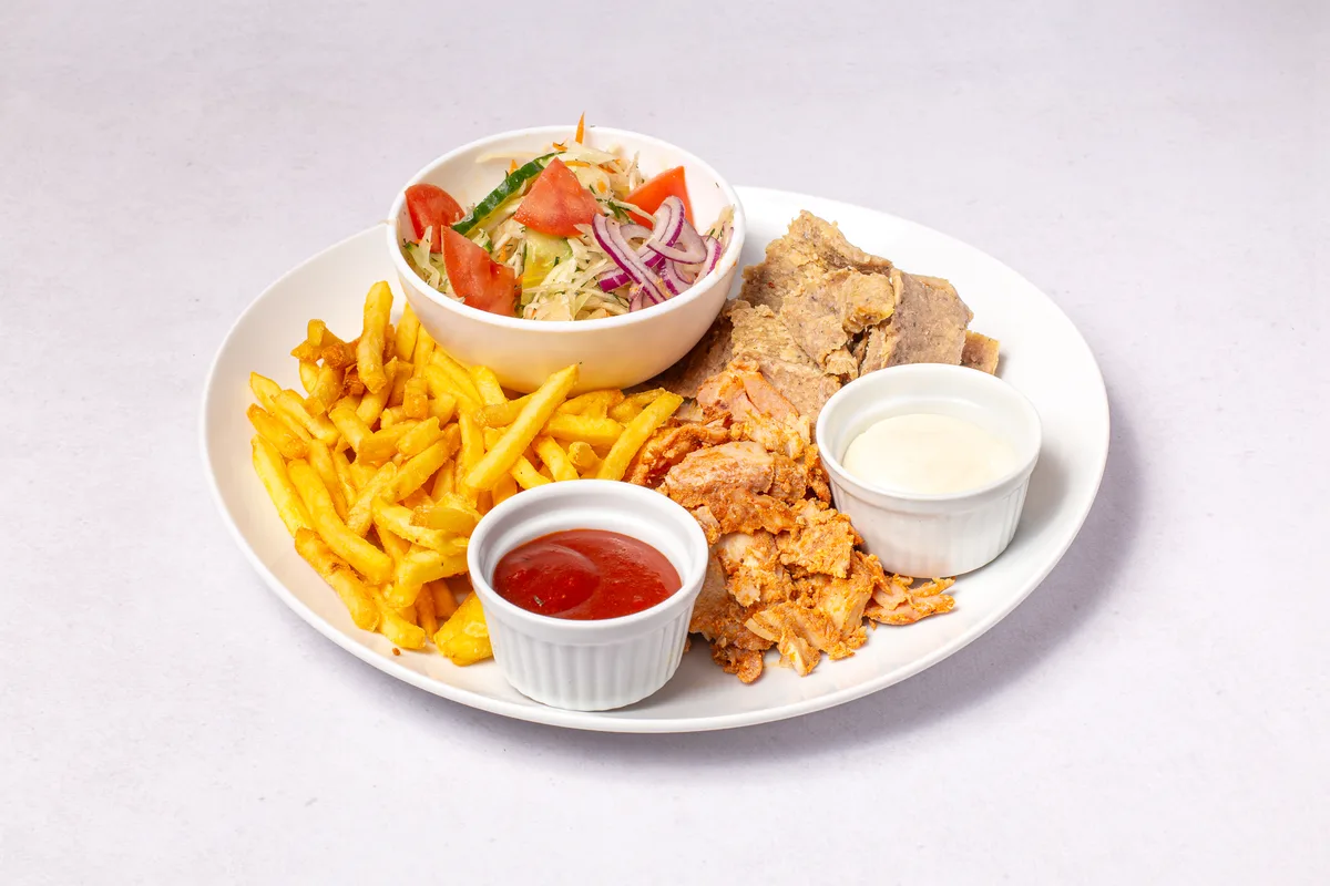 Kebab na talerzu