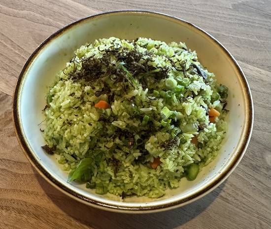 Asparagus and Chinese Olive Fried Rice (V)