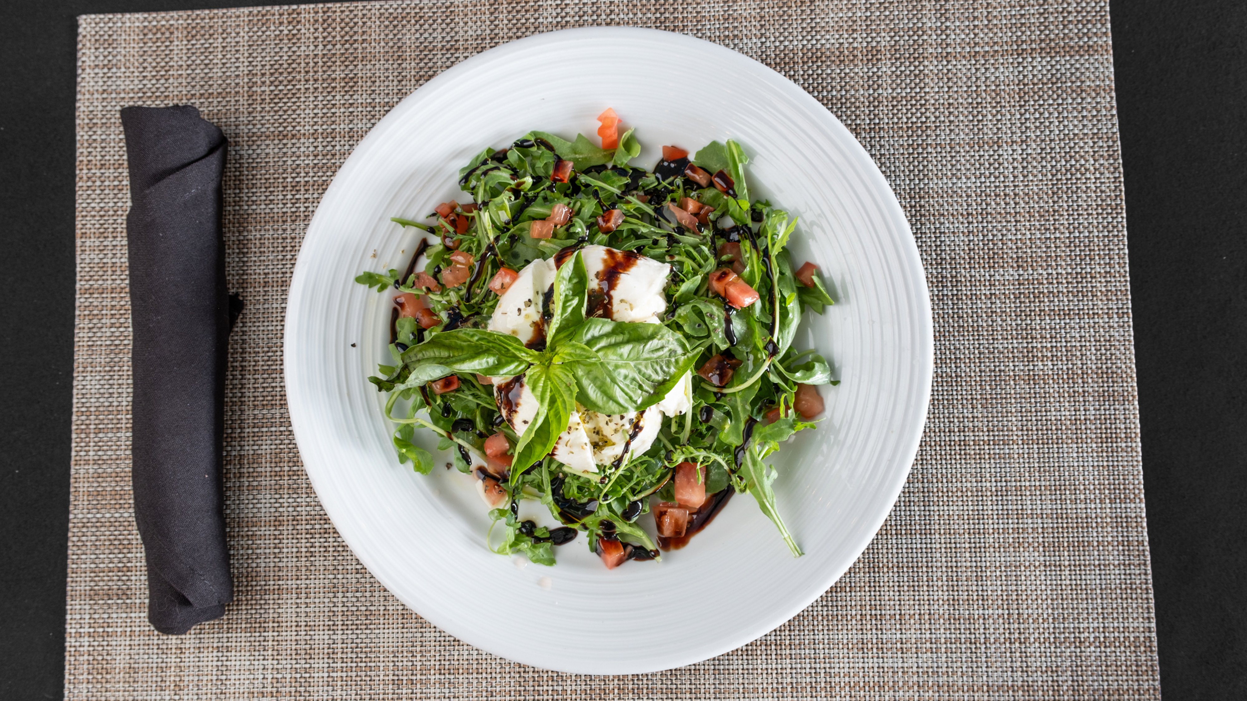 6. Arugula Caprese and Burrata