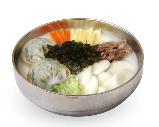 Beef Soup with Dumpling and Rice Cake