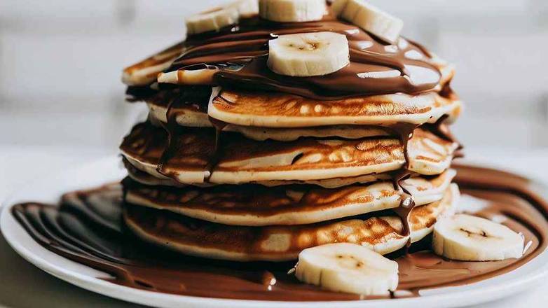 Nutella Banana Pancakes (3 Stack)