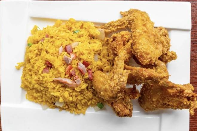 Fried chicken wings (4 pcs)