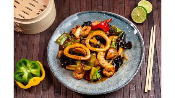 Fructe de mare cu legume