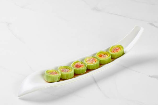 Cucumber Wrapped Sashimi Roll (6)