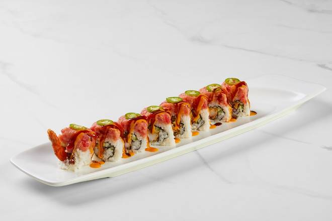 Shrimp Tempura and Spicy Tuna (8)