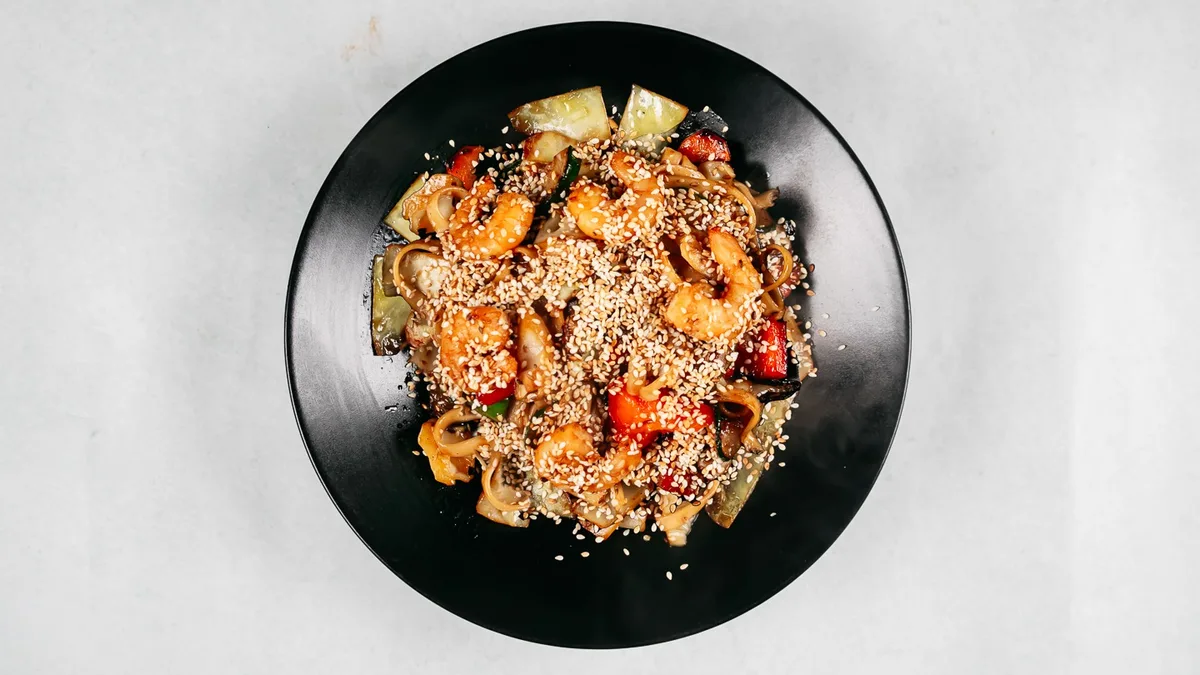 Wok sa škampima