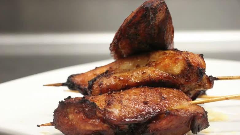 10. B-B-Q Chicken On the Stick (4)/烤鸡串