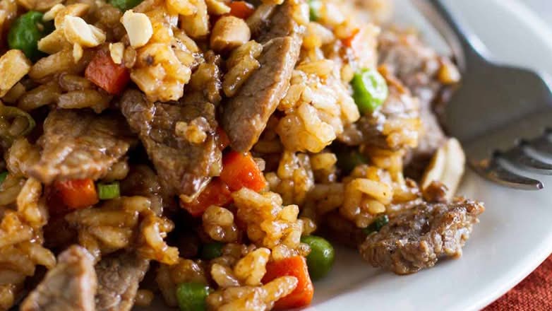 Beef Fried Rice Tray/牛炒饭盘