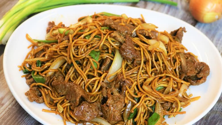 Beef Lo Mein Tray/牛捞面盘
