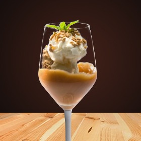 Sorvete de Queijo com Doce de Leite