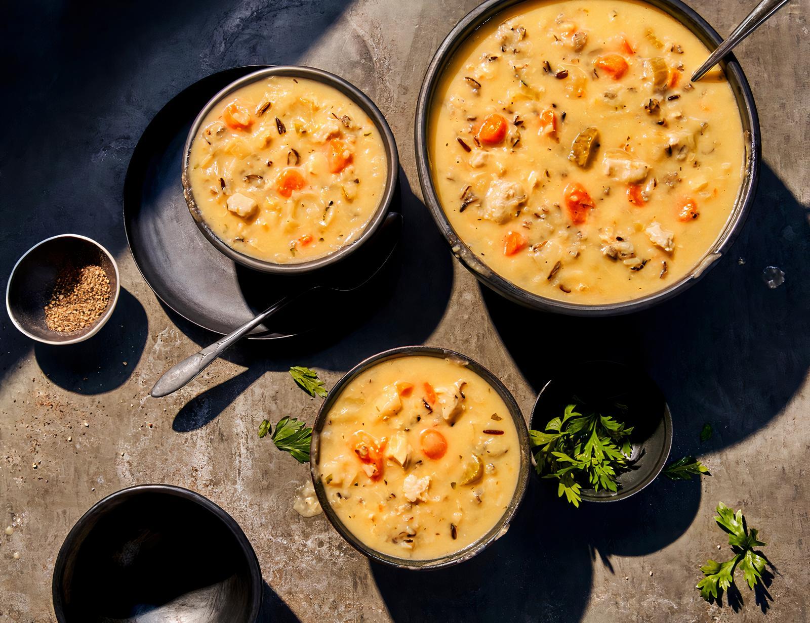 Cream of Chicken and Wild Rice Soup - Group