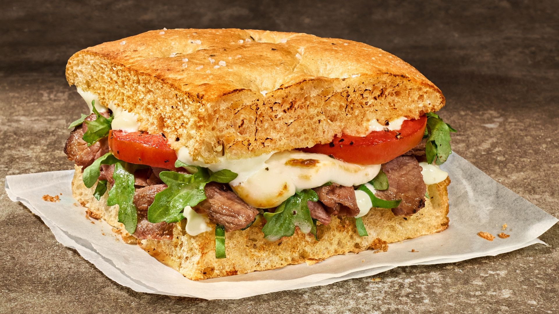 Italian Steak and Mozz Sandwich
