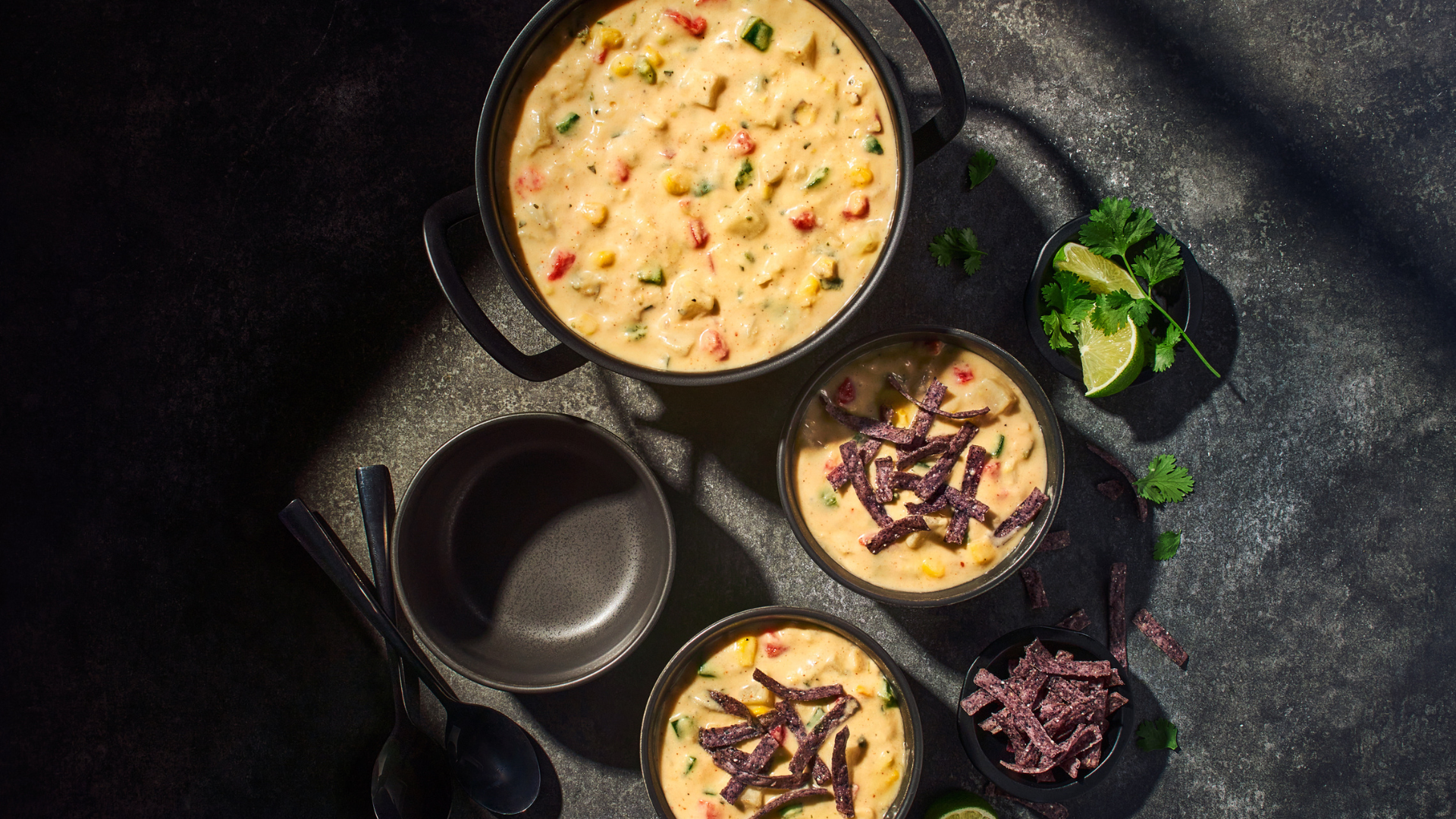 Mexican Street Corn Chowder Soup - Group
