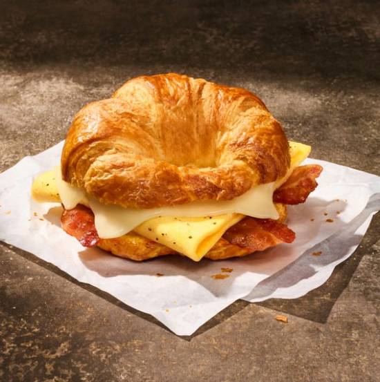 Croissant Bacon, Egg and Cheese Sandwich