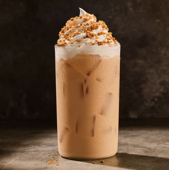 Iced Crème Brûlée Latte