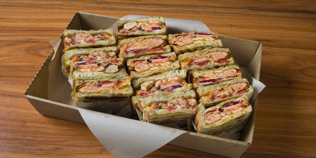 Salmon and Brie Panini Tray