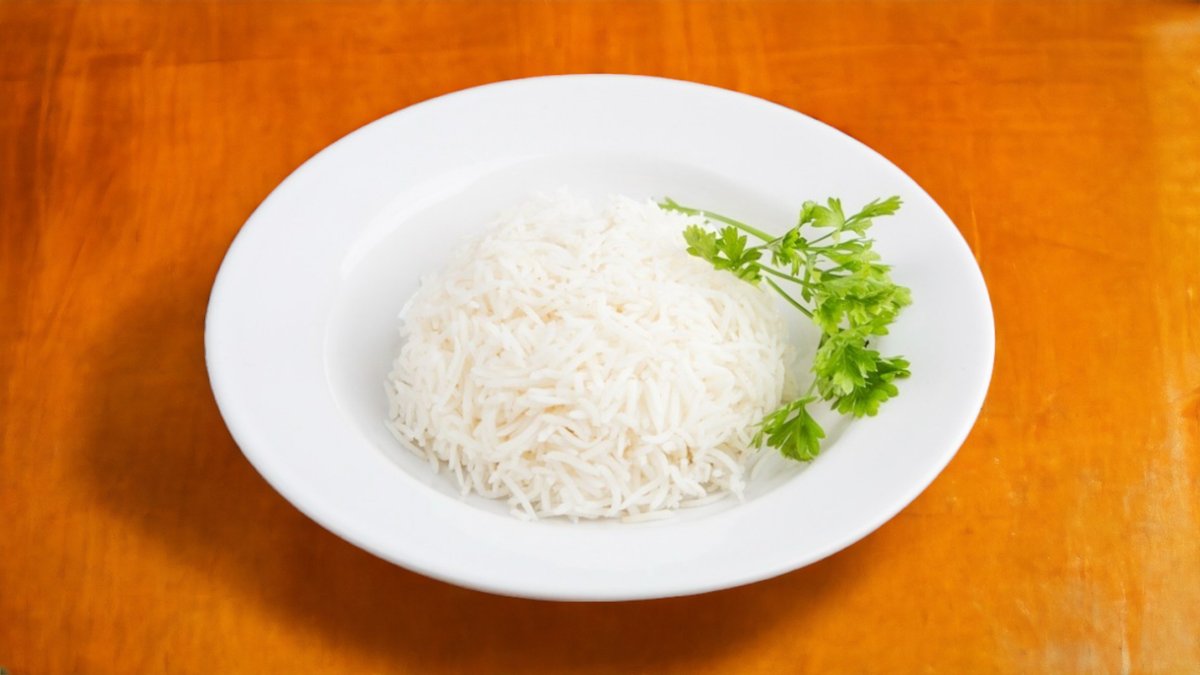 Párolt rizs