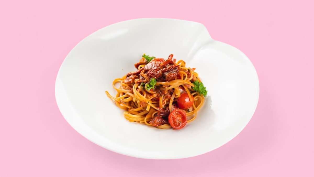 Pans Pasta nach Bolognese Art, vegan