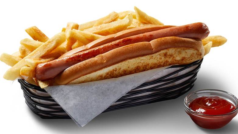Hot Dog and Fries Basket