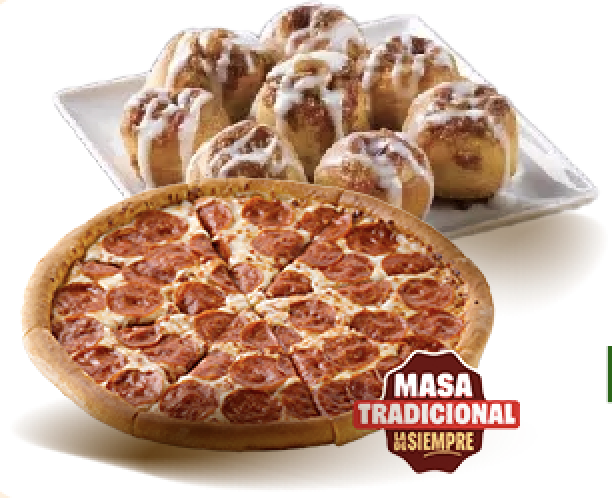 Pizza 14 Tr Cl + Cinnamon Rolls