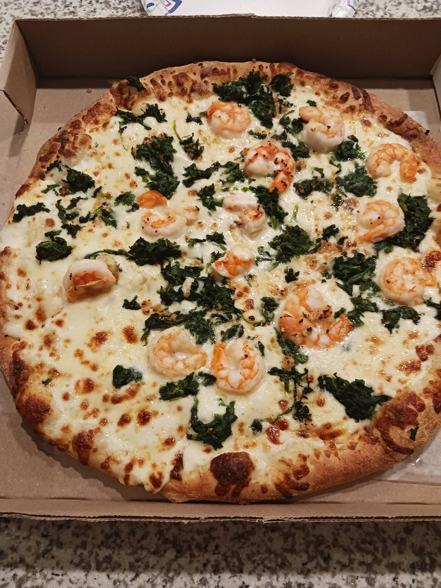 SHRIMP and SPINACH ALFREDO