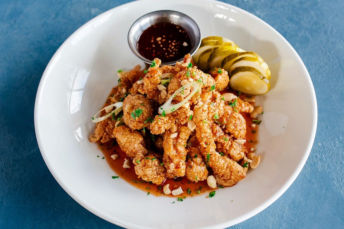 Hot Honey Glazed Gator Bites