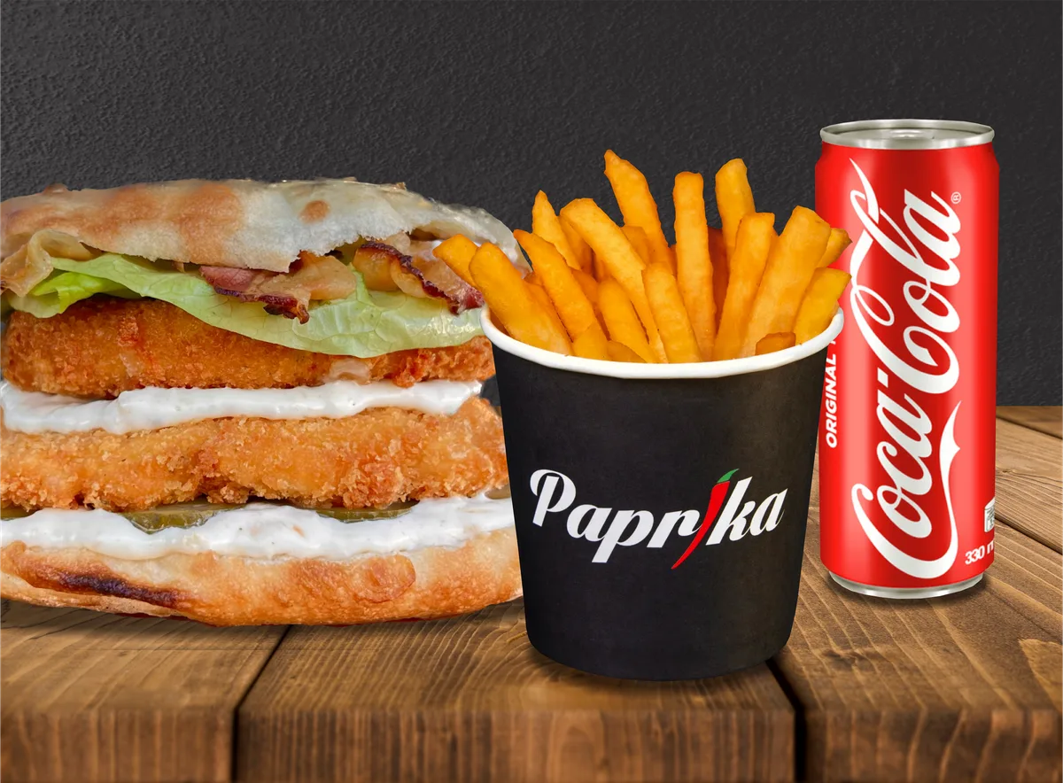 ROCKSTAR + pomfrit i coca cola 0,33