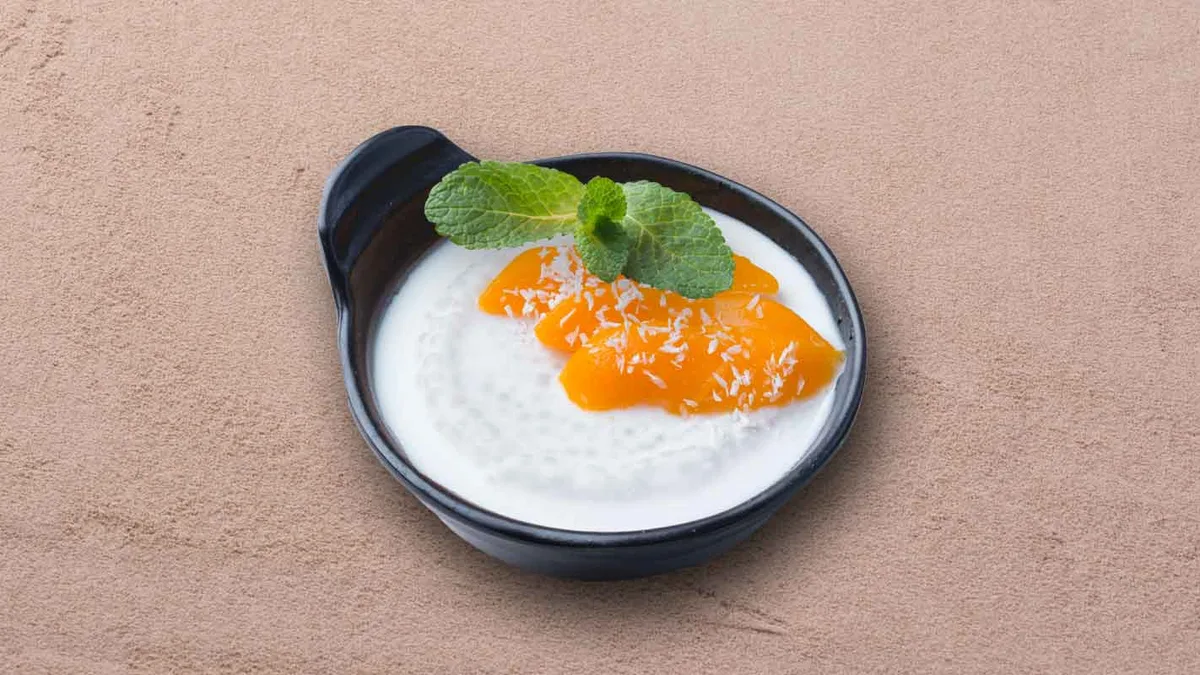 Tápióka puding mangóval