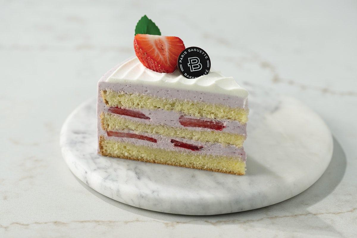 Blueberry Yogurt Cake Slice