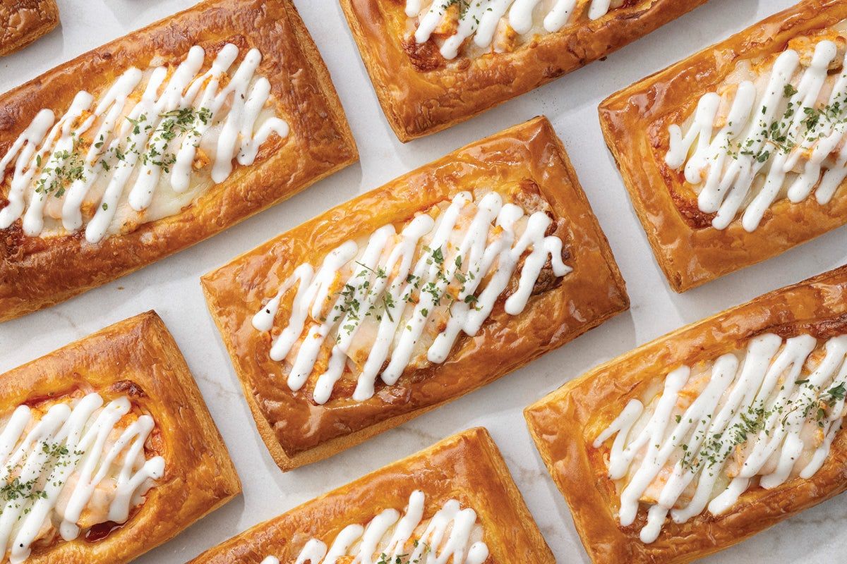 Buffalo Chicken and Ranch Pizzetta