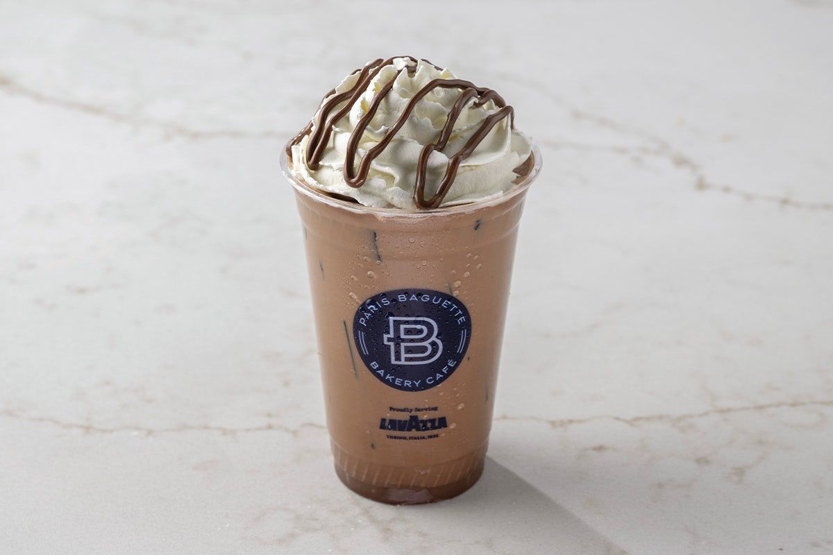 Iced Chocolate Hazelnut Latte with Nutella