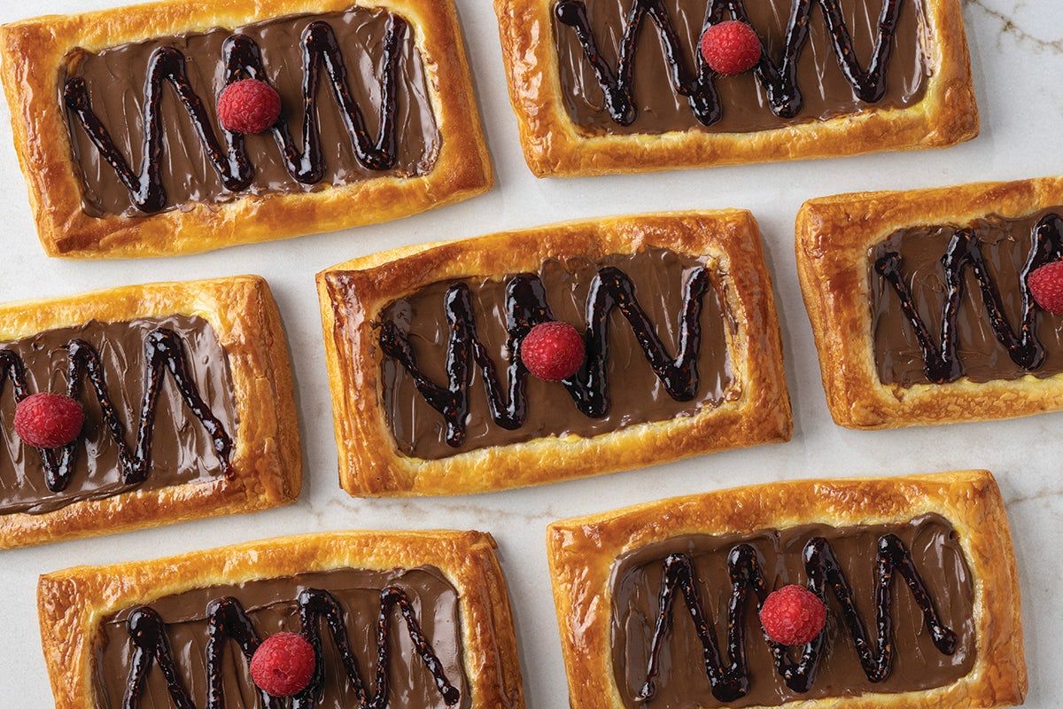 Pizzetta with Raspberry and Nutella