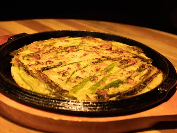 Pancake with Rock Shrimp and Green Onion