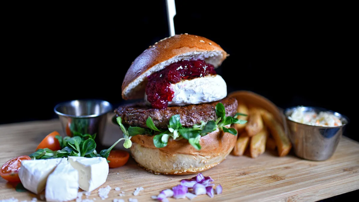 Camembert Beef Burger