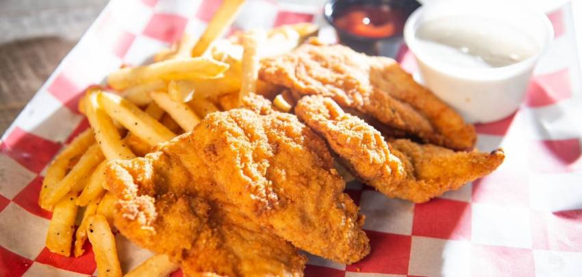 CHICKEN TENDERS and FRIES