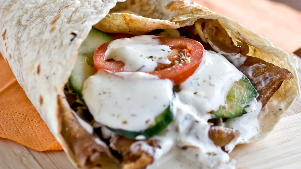 Borjúhúsos dürüm🐄🌮🥗