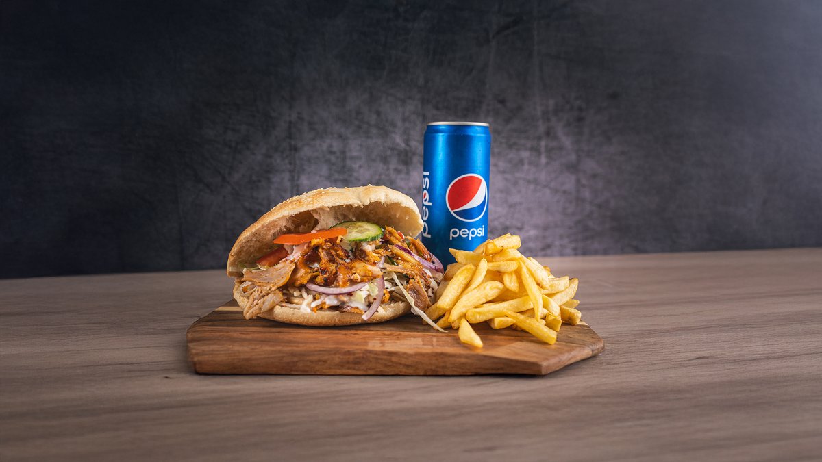 Csirkehúsos kebab menü