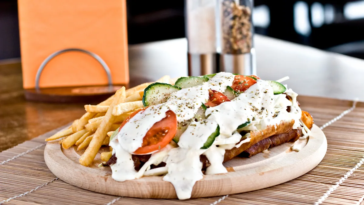 Csirkehúsos kebab tál 🐥🥗🍟