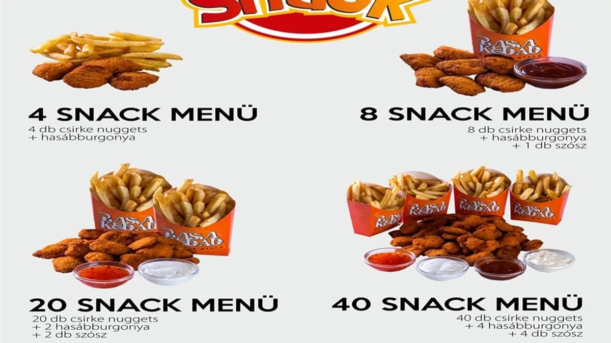 Snack menü 4🐥🍟