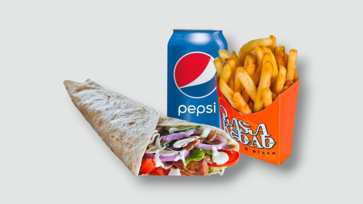 Csirkehúsos dürüm menü
