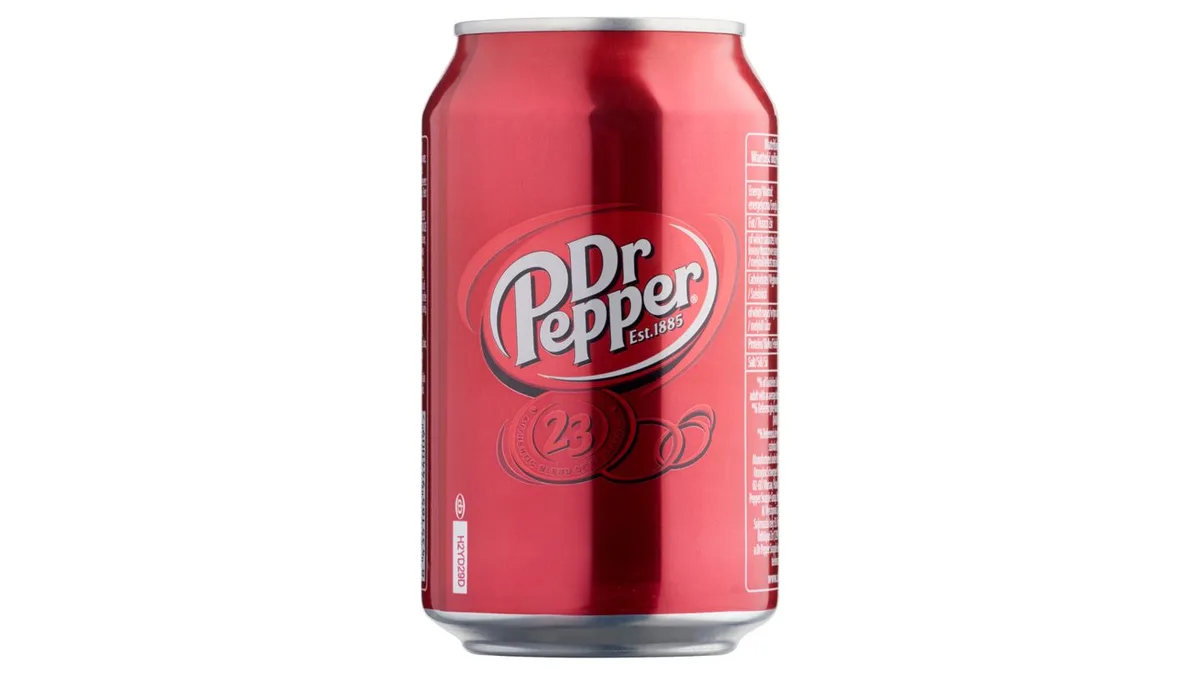 Dr Pepper csökkentett energiatartalmú szénsavas üdítőital cukorral és édesítőszerekkel 330 ml