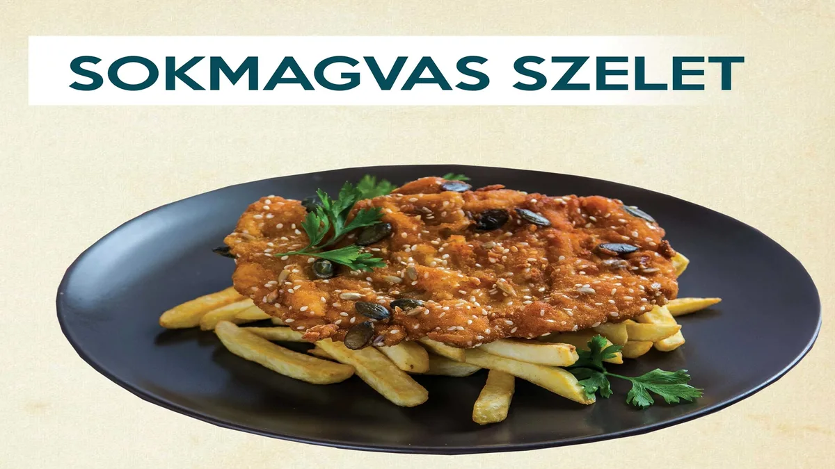 Sokmagvas rántott szelet, választható körettel