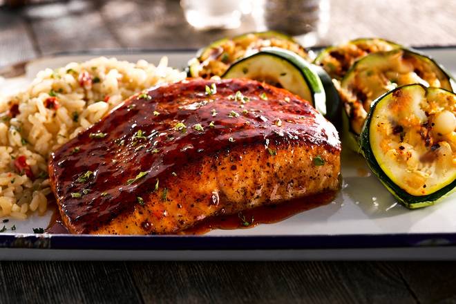 Bourbon Glazed Salmon