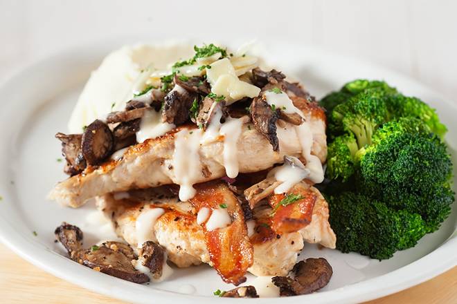 Double Smothered Bacon Asiago Chicken