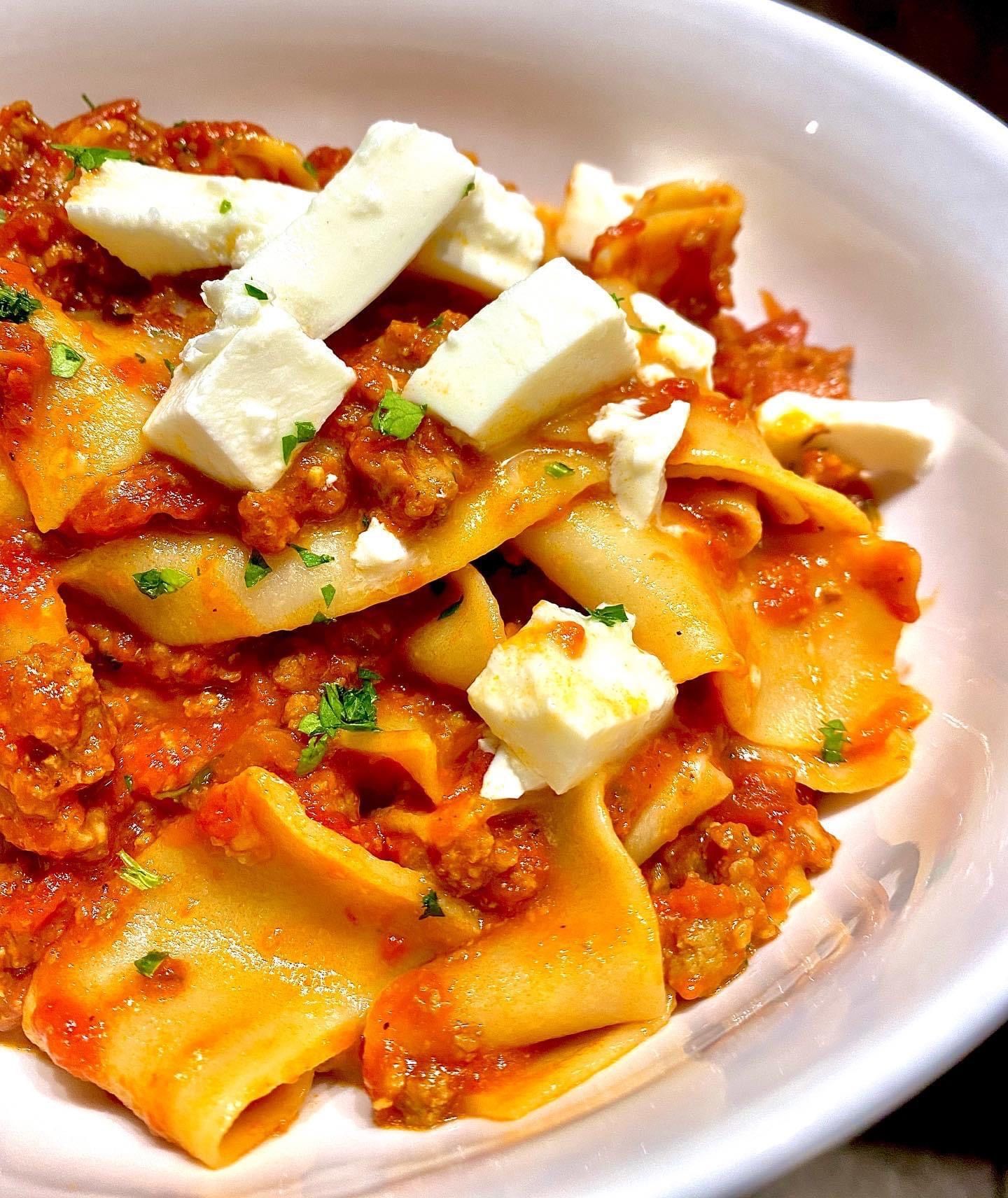 Papperdelle Bolognese