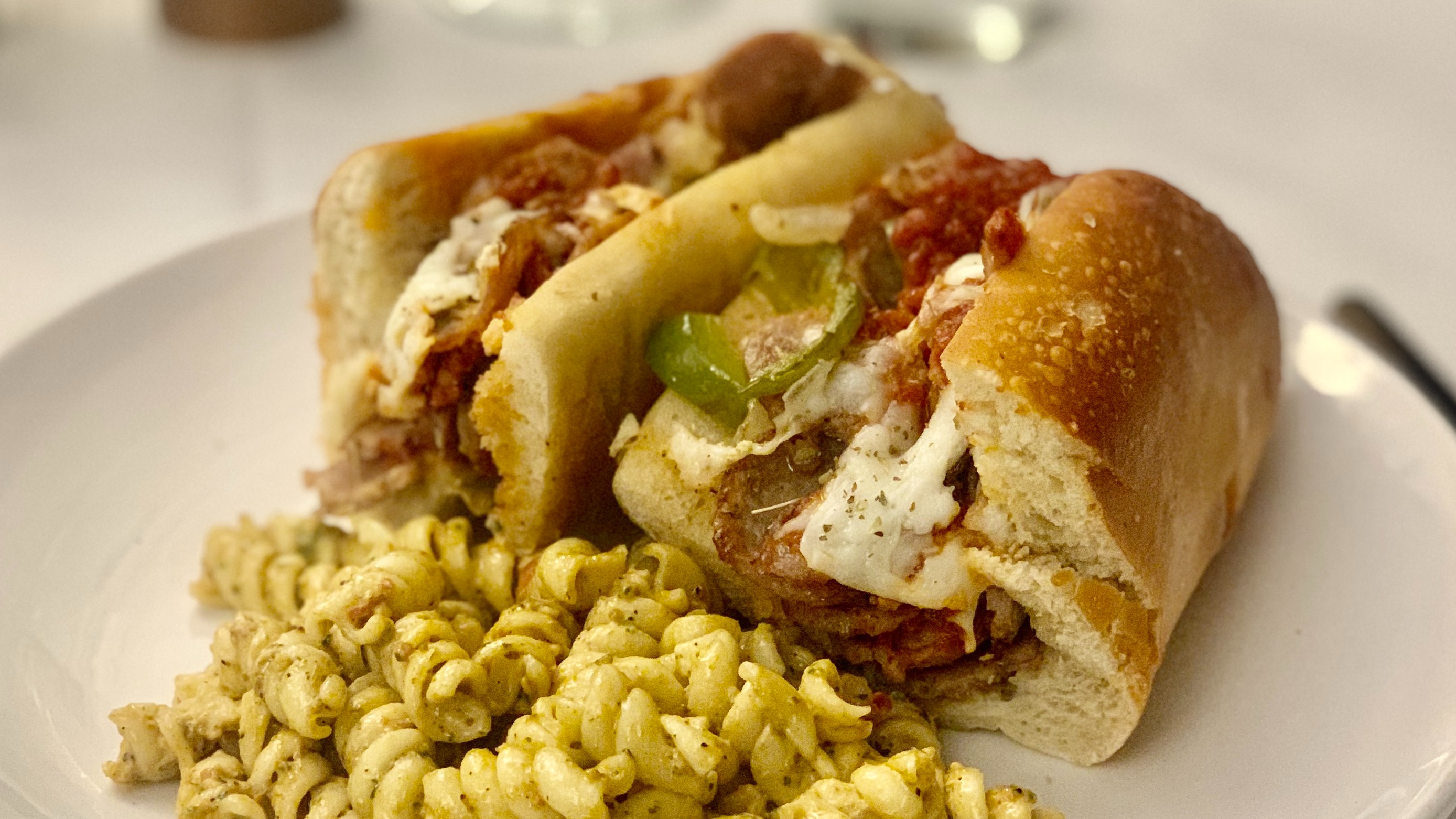 Sausage and Peppers Grinder