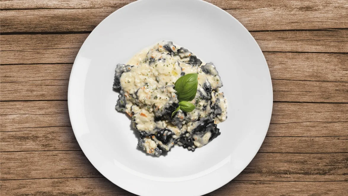 Ravioli Neri Ai Crostacei